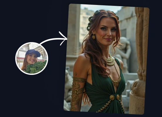 Example of a personalized AI image generated with Somny, the best AI image generator.