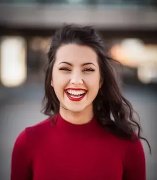 Portrait of Christy A., who explored different styles using Somny.